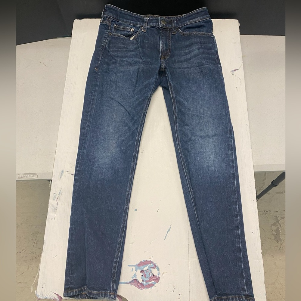 Express Men’s Slim Straight Dark Wash Hyper Stretch Jeans 30 X 30